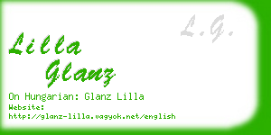 lilla glanz business card